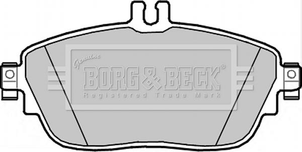 Borg & Beck BBP2344 - Bremžu uzliku kompl., Disku bremzes www.autospares.lv