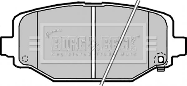 Borg & Beck BBP2341 - Bremžu uzliku kompl., Disku bremzes www.autospares.lv