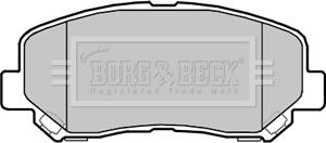 Borg & Beck BBP2355 - Тормозные колодки, дисковые, комплект www.autospares.lv