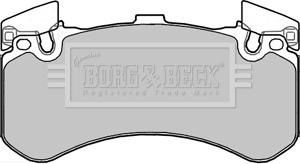 Borg & Beck BBP2356 - Bremžu uzliku kompl., Disku bremzes www.autospares.lv