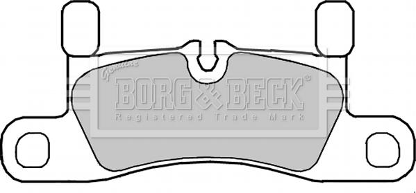 Borg & Beck BBP2350 - Bremžu uzliku kompl., Disku bremzes www.autospares.lv