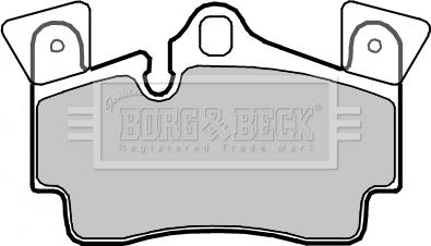 Borg & Beck BBP2352 - Тормозные колодки, дисковые, комплект www.autospares.lv