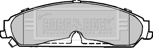 Borg & Beck BBP2369 - Bremžu uzliku kompl., Disku bremzes www.autospares.lv