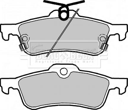 Borg & Beck BBP2361 - Brake Pad Set, disc brake www.autospares.lv