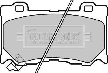 Borg & Beck BBP2363 - Bremžu uzliku kompl., Disku bremzes www.autospares.lv