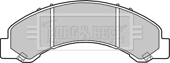 Borg & Beck BBP2362 - Bremžu uzliku kompl., Disku bremzes www.autospares.lv