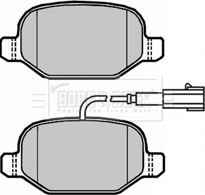 Borg & Beck BBP2309 - Bremžu uzliku kompl., Disku bremzes www.autospares.lv