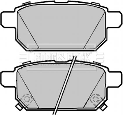 Borg & Beck BBP2300 - Brake Pad Set, disc brake www.autospares.lv