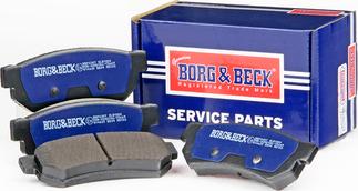 Borg & Beck BBP2307 - Bremžu uzliku kompl., Disku bremzes www.autospares.lv