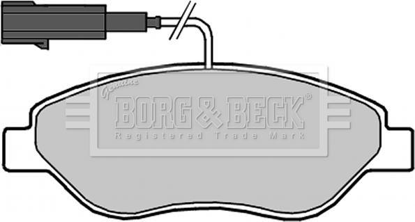 Borg & Beck BBP2318 - Bremžu uzliku kompl., Disku bremzes www.autospares.lv