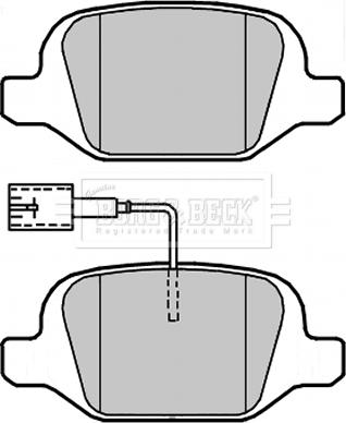 Borg & Beck BBP2312 - Bremžu uzliku kompl., Disku bremzes www.autospares.lv