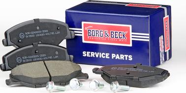 Borg & Beck BBP2380 - Тормозные колодки, дисковые, комплект www.autospares.lv