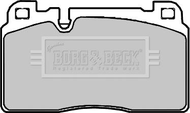 Borg & Beck BBP2382 - Bremžu uzliku kompl., Disku bremzes www.autospares.lv