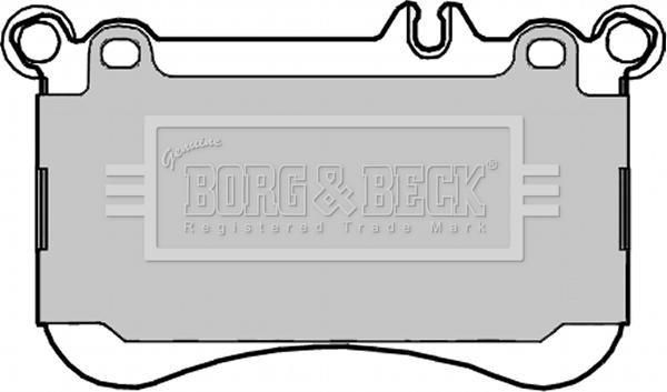 Borg & Beck BBP2331 - Bremžu uzliku kompl., Disku bremzes www.autospares.lv