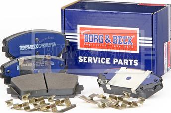 Borg & Beck BBP2332 - Тормозные колодки, дисковые, комплект www.autospares.lv