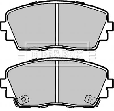 Borg & Beck BBP2332 - Тормозные колодки, дисковые, комплект www.autospares.lv