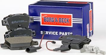 Borg & Beck BBP2325 - Bremžu uzliku kompl., Disku bremzes www.autospares.lv