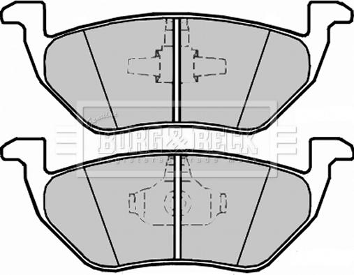 Borg & Beck BBP2328 - Bremžu uzliku kompl., Disku bremzes www.autospares.lv