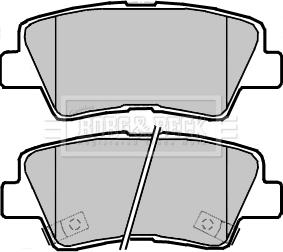 Borg & Beck BBP2370 - Brake Pad Set, disc brake www.autospares.lv