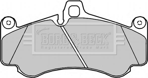 Borg & Beck BBP2371 - Bremžu uzliku kompl., Disku bremzes www.autospares.lv