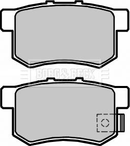 Borg & Beck BBP2373 - Brake Pad Set, disc brake www.autospares.lv