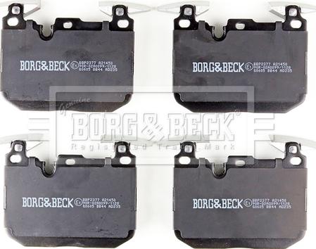 Borg & Beck BBP2377 - Bremžu uzliku kompl., Disku bremzes www.autospares.lv