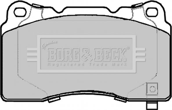 Borg & Beck BBP2290 - Bremžu uzliku kompl., Disku bremzes www.autospares.lv