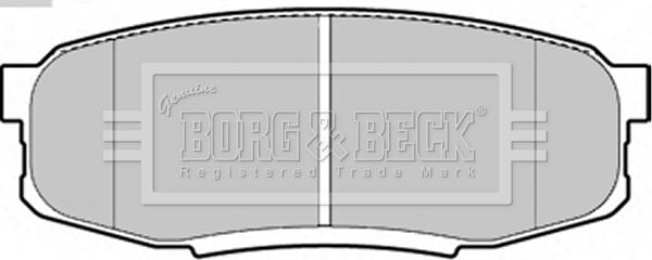 Borg & Beck BBP2244 - Тормозные колодки, дисковые, комплект www.autospares.lv