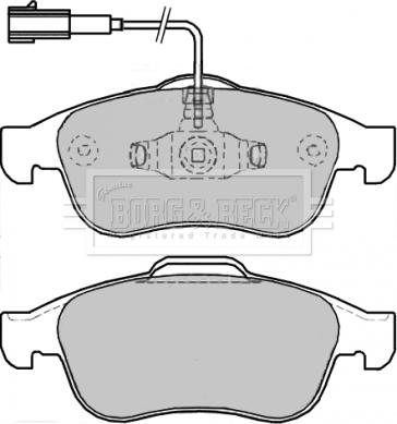 Borg & Beck BBP2245 - Bremžu uzliku kompl., Disku bremzes www.autospares.lv