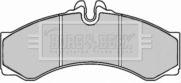 Borg & Beck BBP2247 - Тормозные колодки, дисковые, комплект www.autospares.lv