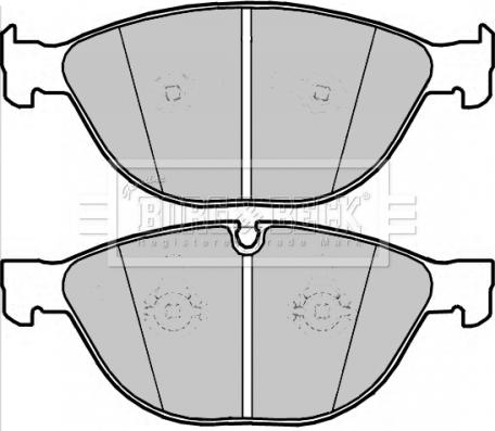 Borg & Beck BBP2262 - Bremžu uzliku kompl., Disku bremzes www.autospares.lv