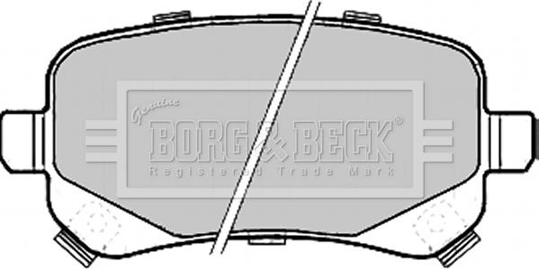 Borg & Beck BBP2209 - Bremžu uzliku kompl., Disku bremzes www.autospares.lv