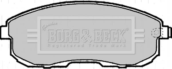 Borg & Beck BBP2206 - Bremžu uzliku kompl., Disku bremzes www.autospares.lv