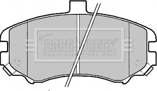 Borg & Beck BBP2203 - Brake Pad Set, disc brake www.autospares.lv