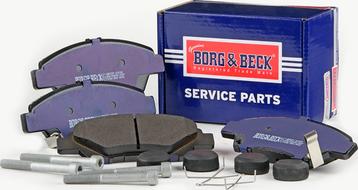 Borg & Beck BBP2207 - Bremžu uzliku kompl., Disku bremzes www.autospares.lv