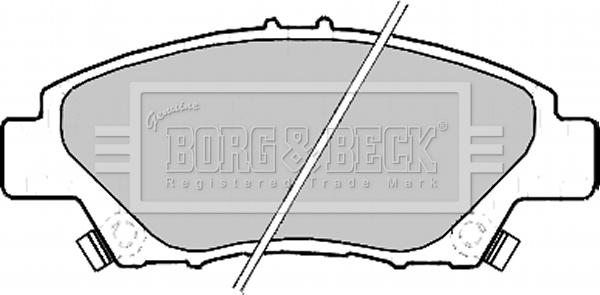 Borg & Beck BBP2207 - Bremžu uzliku kompl., Disku bremzes www.autospares.lv