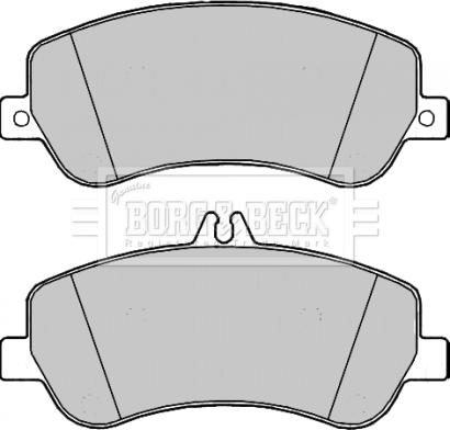 Borg & Beck BBP2210 - Bremžu uzliku kompl., Disku bremzes www.autospares.lv