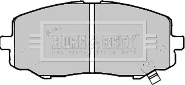 Borg & Beck BBP2213 - Тормозные колодки, дисковые, комплект www.autospares.lv