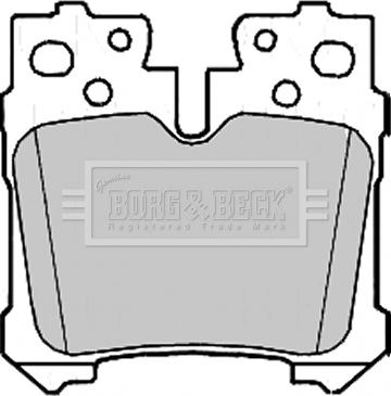 Borg & Beck BBP2212 - Bremžu uzliku kompl., Disku bremzes www.autospares.lv