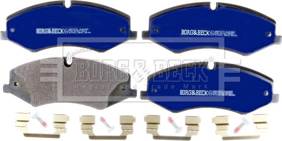 Borg & Beck BBP2217 - Bremžu uzliku kompl., Disku bremzes www.autospares.lv