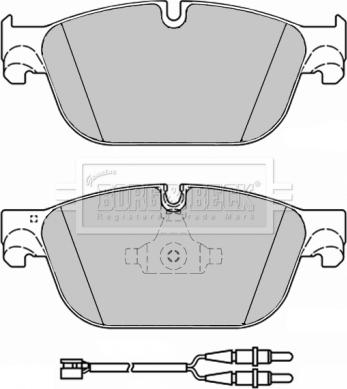 Borg & Beck BBP2284 - Bremžu uzliku kompl., Disku bremzes www.autospares.lv