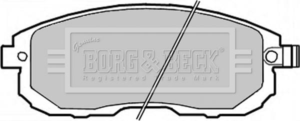 Borg & Beck BBP2282 - Bremžu uzliku kompl., Disku bremzes www.autospares.lv