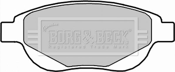 Borg & Beck BBP2287 - Тормозные колодки, дисковые, комплект www.autospares.lv