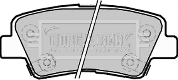 Borg & Beck BBP2220 - Brake Pad Set, disc brake www.autospares.lv