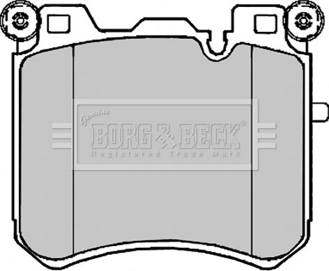 Borg & Beck BBP2223 - Bremžu uzliku kompl., Disku bremzes www.autospares.lv