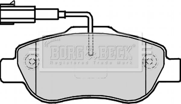 Borg & Beck BBP2227 - Bremžu uzliku kompl., Disku bremzes www.autospares.lv