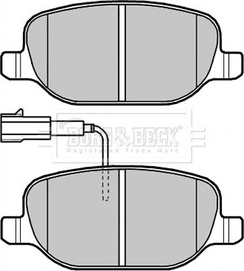 Borg & Beck BBP2279 - Bremžu uzliku kompl., Disku bremzes www.autospares.lv