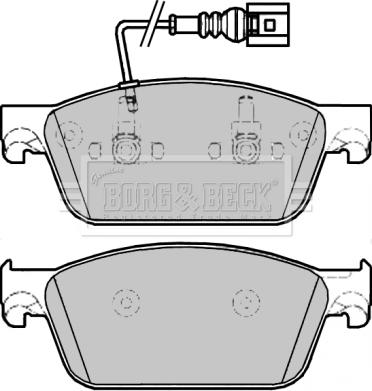 Borg & Beck BBP2275 - Bremžu uzliku kompl., Disku bremzes www.autospares.lv