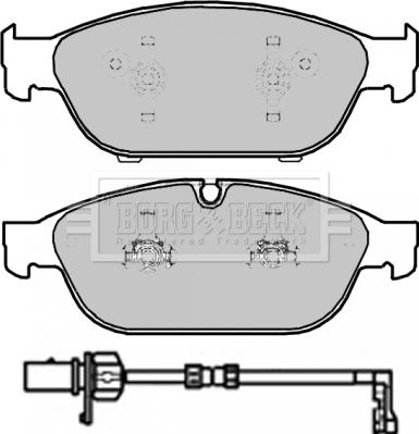 Borg & Beck BBP2276 - Bremžu uzliku kompl., Disku bremzes www.autospares.lv