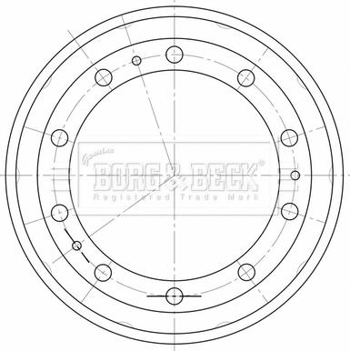 Borg & Beck BBR32530 - Bremžu trumulis www.autospares.lv